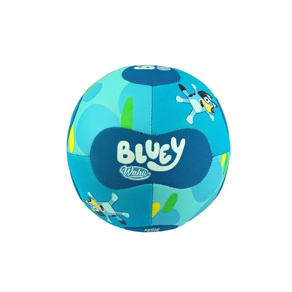 Bluey Wahu Neoprene Mini Soccer out of pack on white background